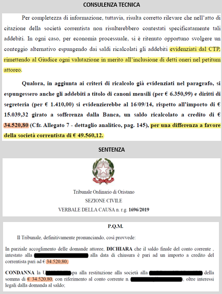 FIDO BANCARIO – € 49.560,12 è il vantaggio complessivo ottenuto dal correntista contro  U*******t Banca Spa.